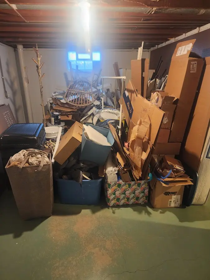 Roll-off dumpster container at job site for Yard Waste Dumpster Rental in Enterprise